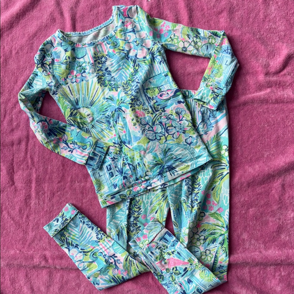 Lilly Pulitzer Lilly’s House Print Pj’s girls 6